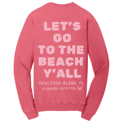 Islanders To The Beach Crew Sweatshirt - Fruit Punch