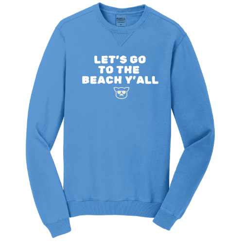 Islanders To The Beach Crew Sweatshirt - Blue Moon