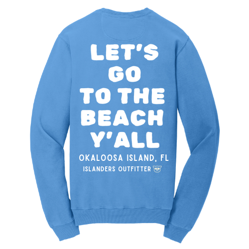 Islanders To The Beach Crew Sweatshirt - Blue Moon