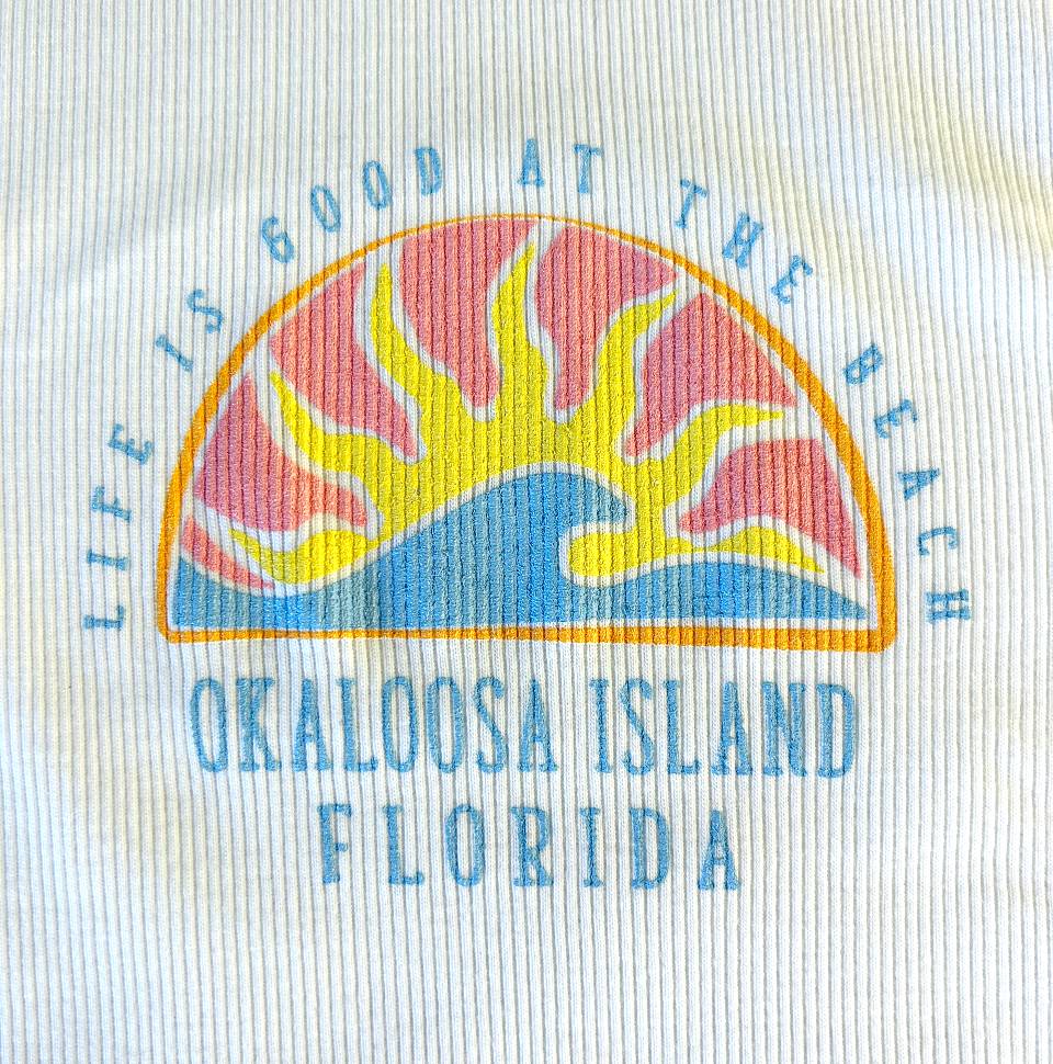 Islanders Squiggly Sun Baby Tee