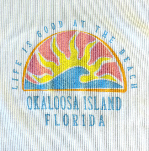 Islanders Squiggly Sun Baby Tee