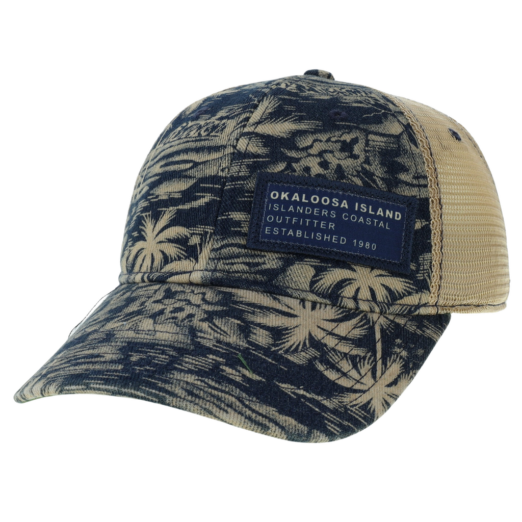 Islanders Denim Palm Trucker