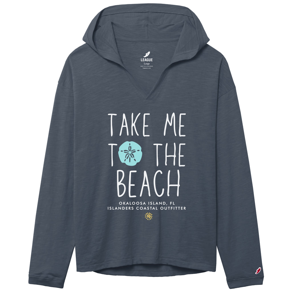 Islanders Take Me to The Beach Slub Hoodie Top